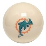 NFL Miami Dolphins White Home Color Billiard Table Cue Ball