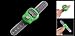 uxcell Green Plastic Case 5 Digit LCD Electronic Finger Counter Hand Tally