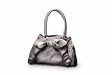 Kids Line Cascade Bow Diaper Bag, Metallic Silver Image