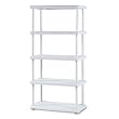 Iceberg Enterprises 20853 Five-Shelf Open Storage System, 36 in.x18 in.x74 in., Charcoal Gray