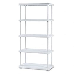 Iceberg Enterprises 20853 Five-Shelf Open Storage System, 36 in.x18 in.x74 in., Charcoal Gray