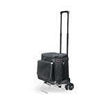 Picnic Time Cellar Insulated Six Bottle Wine Tote with Trolley