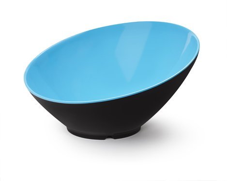 Blue/Black Melamine 24 oz. (1.3 qt. Rim-Full), 9.25
