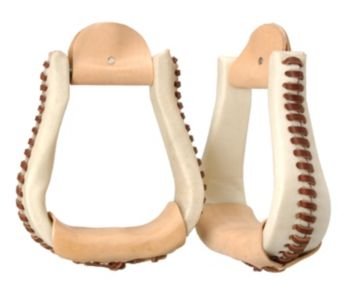 Rawhide Bell Bottom Stirrups