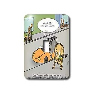 Londons Times Funny Music Cartoons - Bread Safety Precautions - Light Switch Covers - single toggle switch