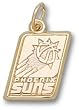 Phoenix Suns Logo 3/8" Charm/Pendant -14K/10K, Stainless Steel or Gold Plated