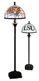 Louisiana State White Tiffany Floor Lamp