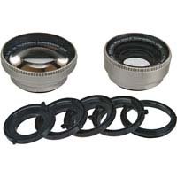 Raynox 1.5x Tele Lens & 0.65x Wide Angle Lens Set for Video Camcorders, 37mm with 27mm, 30mm, 30.5mm, 34mm, and 34P5mm Adapter Rings