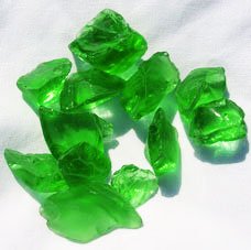 Green Frosted Green Sea Glass