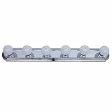 Yosemite Home Decor 4506-8 Chrome-Finish Bathroom Vanity Fixture, 6 Light