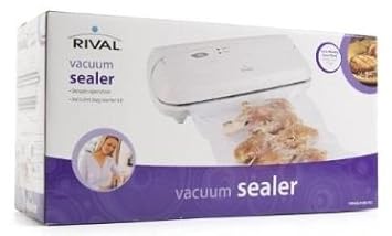 Rival Vacuum Food Fresh Sealer [Retail Package] - Includes bag starter kit