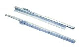 Blum 230M Epoxy Coated Slides 14 3/4 Extension 100# Class Self Closing (Set) Cream