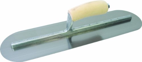 Best Price QLT By MARSHALLTOWN 11221 16-Inch by 4-Inch Fully Rounded Finishing Trowel with Wood Handle