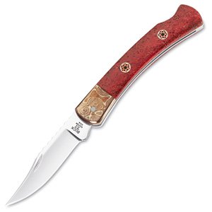 *Custom Prince, Apple Coral Handle w Mosaic Pins, Plain by BUCK