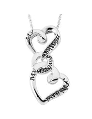 Sterling Silver My Mother, My Friend Engraved Heart Necklace, 18"