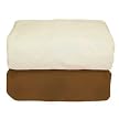 Tadpoles Cocoa Organic Set/2 Flannel Fitted Sheet
