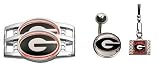 Georgia Bulldogs Belly Ring/Shoe Thingz Charm/Cell Phone Charm Package