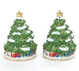 Holiday/Christmas Tree Salt And Pepper Shakers For Holiday Kitchen Decor Great Gift Item