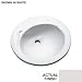 Thermocast Province 19 In. Round Drop in Bath Lavatory Sink Almond 4 In. Center 90402