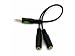 9-inch 3.5mm Mono Plug to Dual 3.5mm Mono Jack Splitter by Infrared Resources
