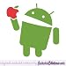 Androidキャラクター ドロイド君 Eat Apple ステッカー・シール