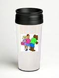 16 oz. Double Wall Insulated Tumbler with clothing bear - Paper Insert