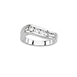 3 Diamond Wave Ring 1/2 ct. in 14K White Gold