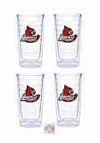 Louisville Cardinals Tervis Tumblers 16 oz - set of 4