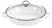 Kitchen & Housewares : Chantal Enamel-On-Steel 3-1/2 Quart Party Pan with Tempered Glass Dome Lid, White