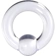 2 Gauge Clear Acrylic Ball Captive Ring
