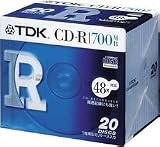 TDK CD-R データ用 700MB 48倍速 5mm 厚ケース入り20枚パック [CD-R80TFX20S]