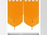 Paire de voilages doubles UNI orange