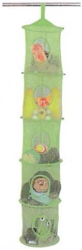 5 Tier Hanging Mesh Storage Closet Organizer Unit White