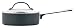 Meyer Anolon Professional Hard Anodised Covered Saute Pan with Glass Lid, Helper Handle & DuPont Autograph Non-stick coating, 24 cm