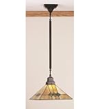 13Sq Martini Mission Pendant Ceiling Fixture