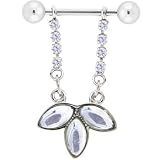 Crystalline Gem FOXY FLOWERET Dangle Nipple Shield