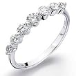 14Kt White Gold Seven Diamond Fancy Ring