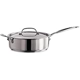 Cuisinart 733-30H Chef's Classic Stainless 5-1/2-Quart Saute Pan with Helper Handle and Cover