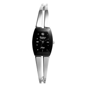 Armitron Women's Diamond Collection Silver-Tone Bracelet Watch #75-3447BKSV