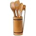 Joyce Chen Burnished Bamboo 5-Piece Utensil Set