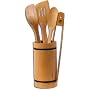 Joyce Chen Burnished Bamboo 5-Piece Utensil Set