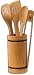 Kitchen & Housewares : Joyce Chen Burnished Bamboo 5-Piece Utensil Set