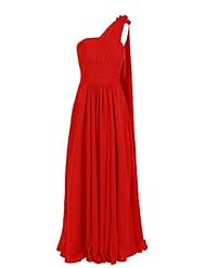 Chiffon/Polyester One Shoulder Evening Dress/Bridesmaid Dress/Prom Dress 