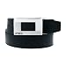 Inox Jewelry Men's Black Belt with Stainless Steel Buckle