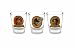 The Three Stooges Character Shot Glass Set, Set of 3