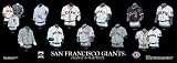 San Franciso Giants 10 x 30 Uniform History Plaque