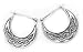 Sterling Silver Celtic Knotted Latch-Down Hoop Earrings