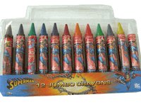 Superman Crayon : 12 pc Jumbo Crayons