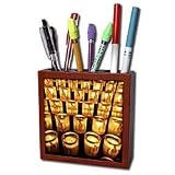 Kike Calvo Faith - Paris France, Notre-Dame Cathedral - Tile Pen Holders-5 inch tile pen holder