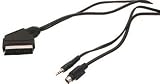 Scart Plug 21 Pin to S-VHS & 3.5mm Stereo Plug